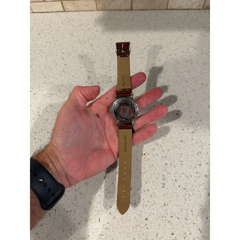 louis pion‎ cuir veitable watch